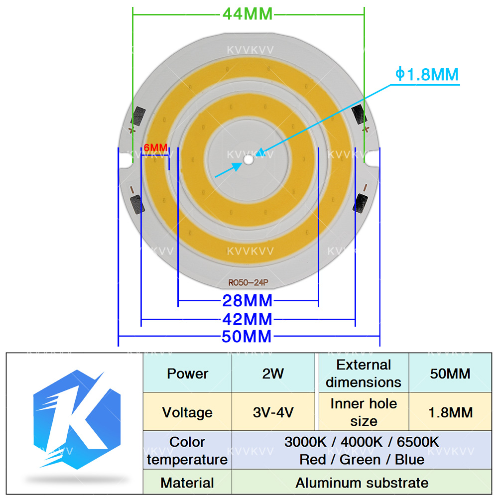 3V 4V Round COB LED Lamp Parts - Lighting Decor House reseña y precio