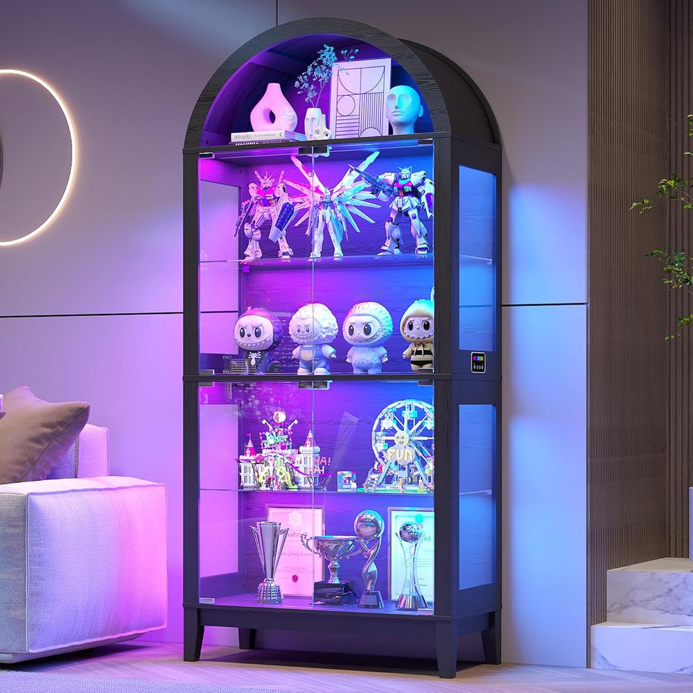 68.9 Arched 5-Tier Display Cab - Lighting & Home Decor Studio reseña y precio