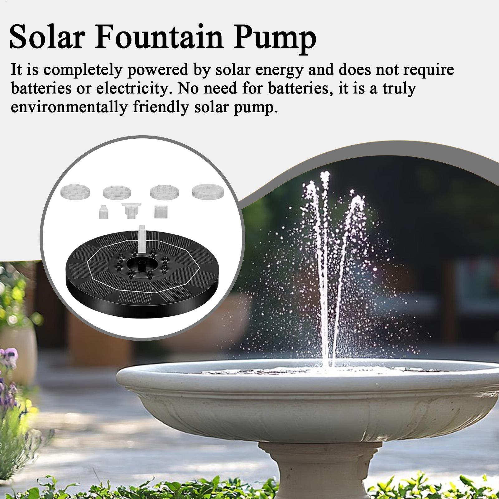 Fountain Pump Solar Adjustable - Up Lighting Decor reseña y precio