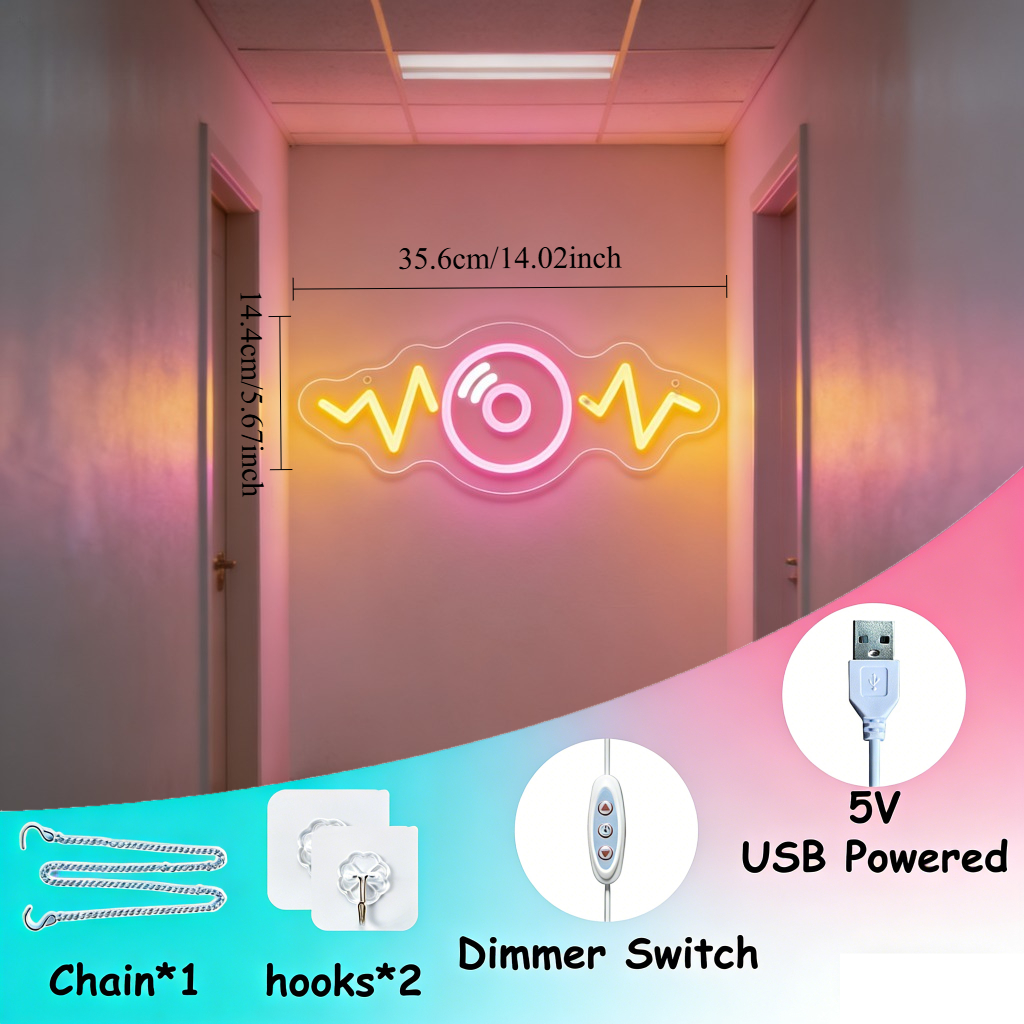 Sound Wave LED Neon Sign for B - Outdoor Lighting Decor Wow reseña y precio