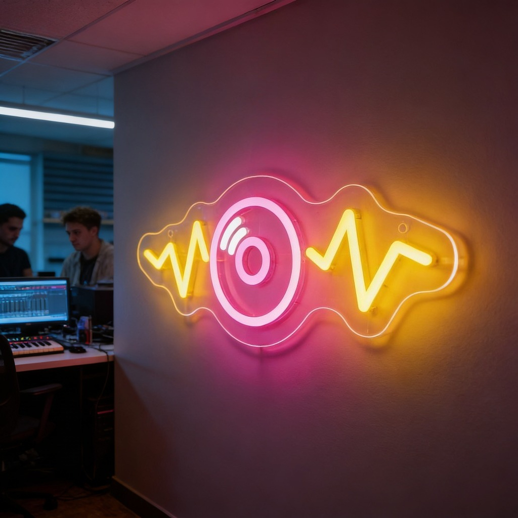 Sound Wave LED Neon Sign for B - Outdoor Lighting Decor Wow reseña y precio