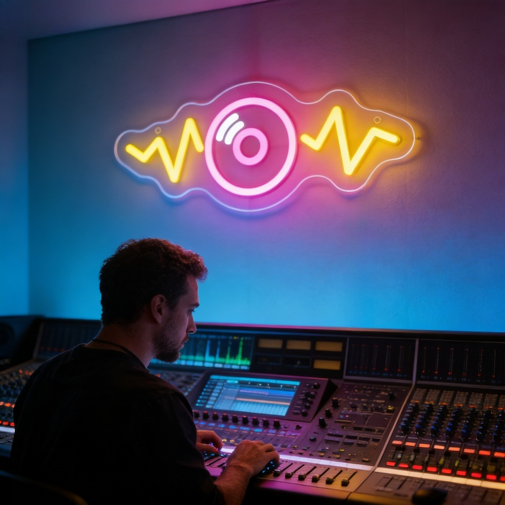 Sound Wave LED Neon Sign for B - Outdoor Lighting Decor Wow reseña y precio