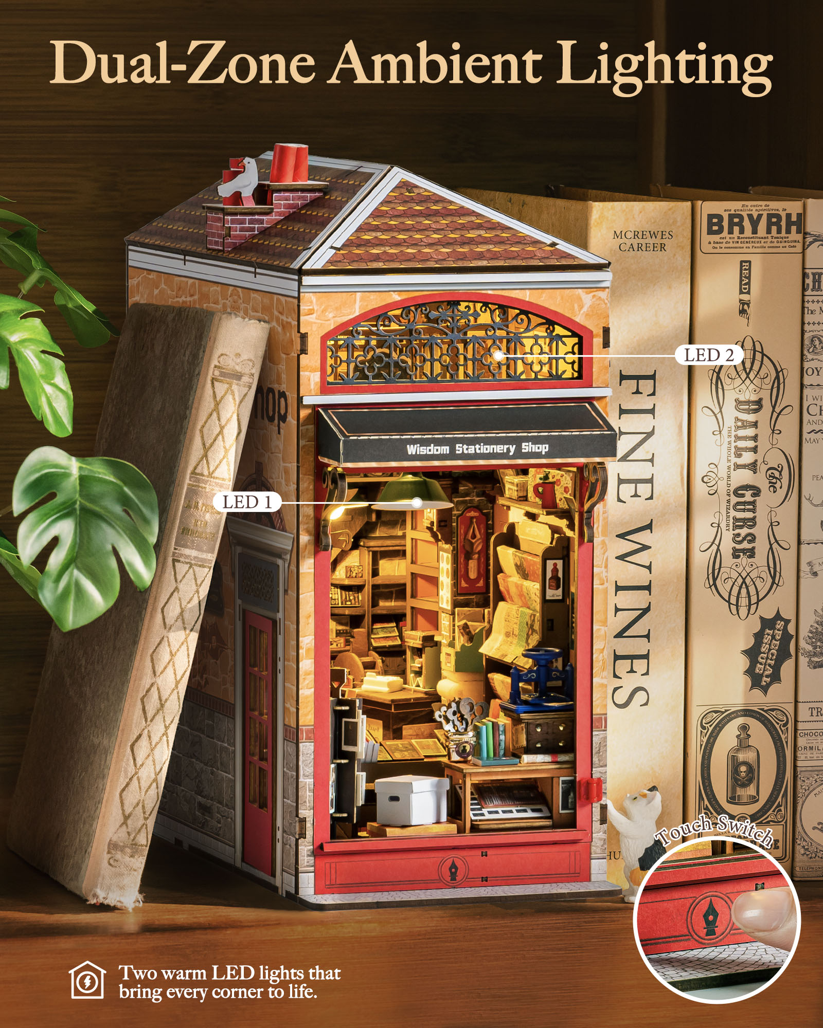 Rolife Wisdom Stationery Shop  - Lighting Decor House reseña y precio