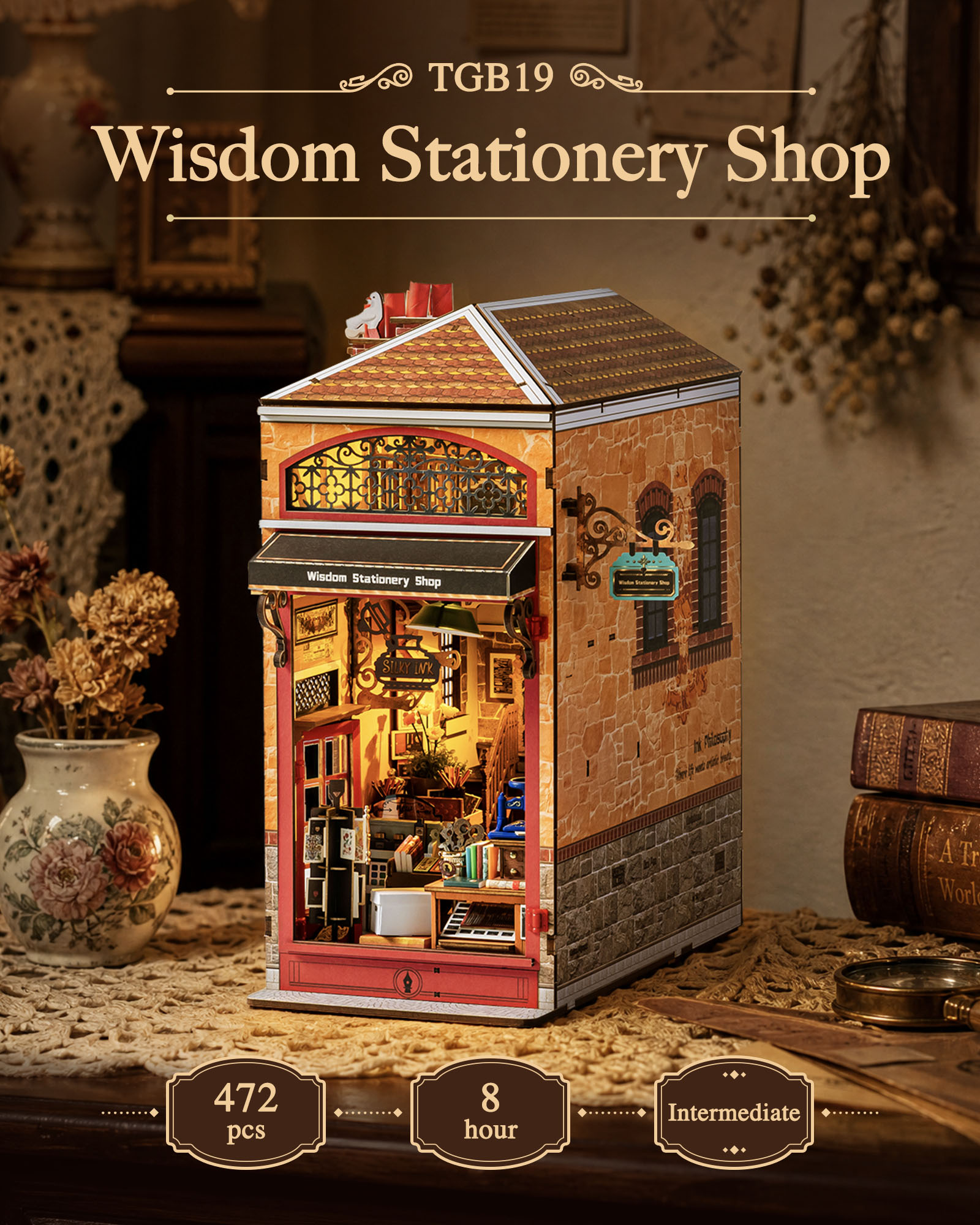 Rolife Wisdom Stationery Shop  - Lighting Decor House reseña y precio