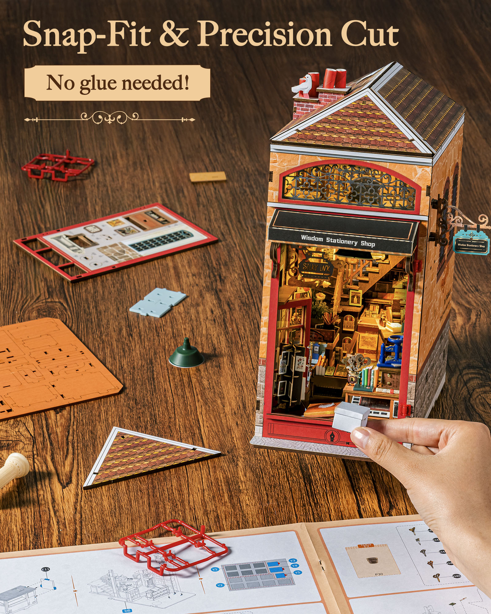 Rolife Wisdom Stationery Shop  - Lighting Decor House reseña y precio