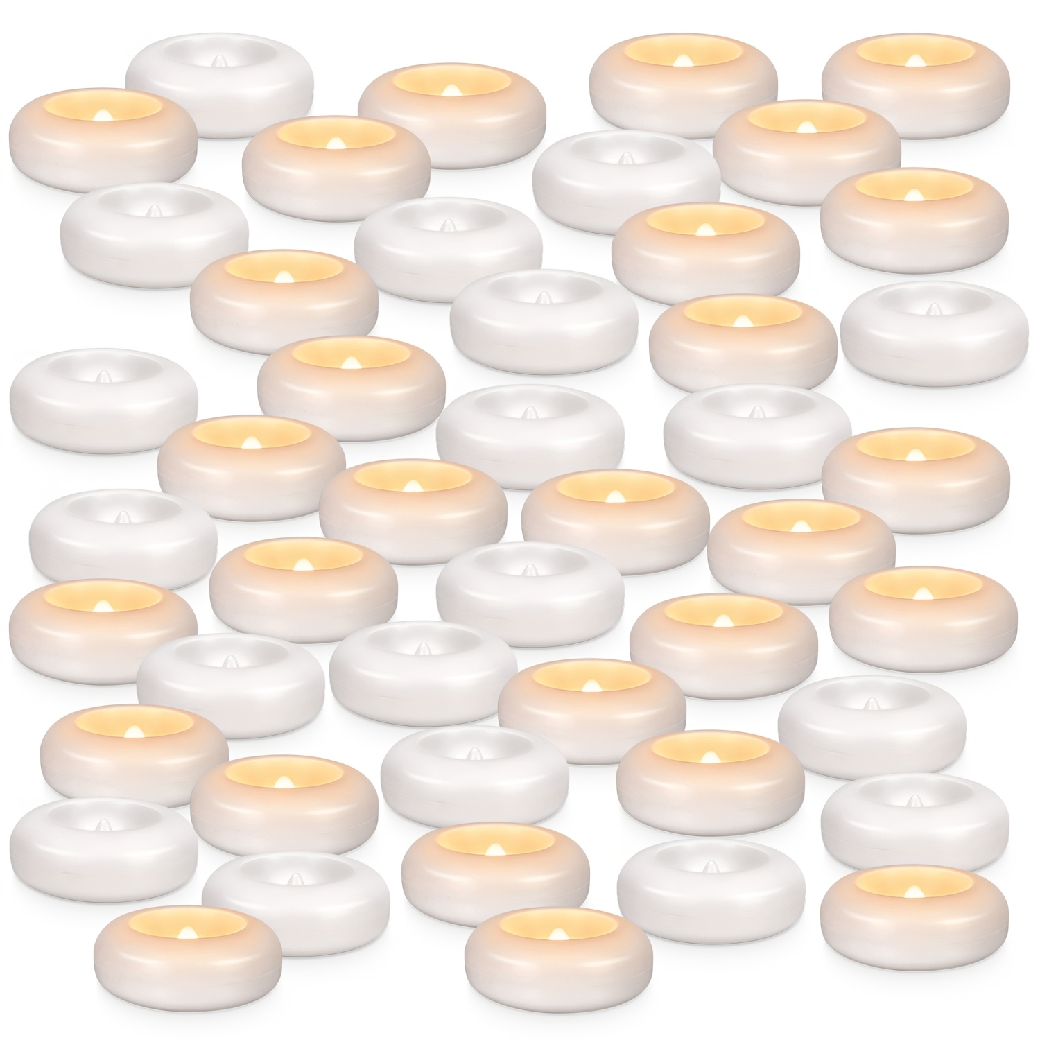 48 LED Floating Candles, 3-inc - Up Lighting Decor reseña y precio