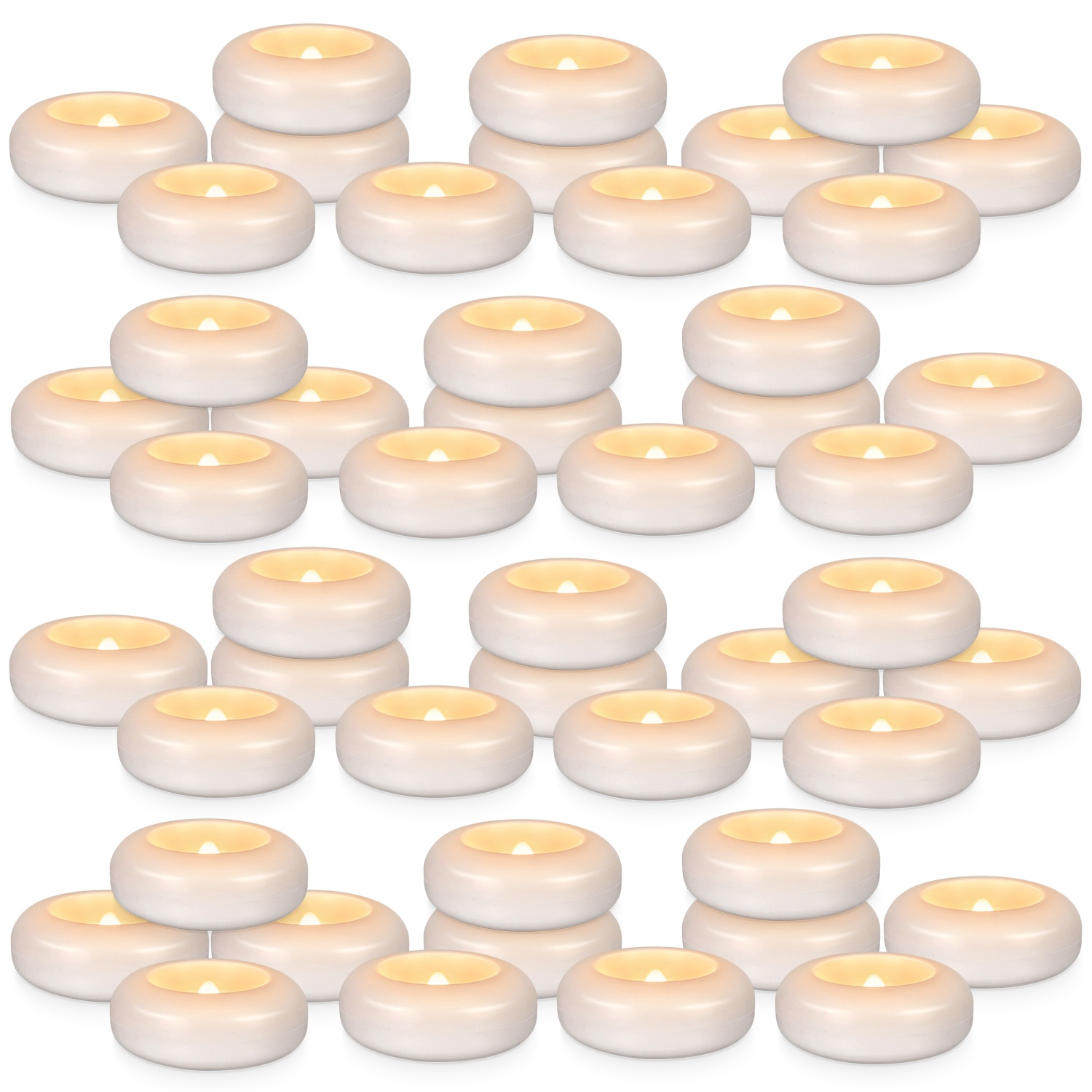 48 LED Floating Candles, 3-inc - Up Lighting Decor reseña y precio