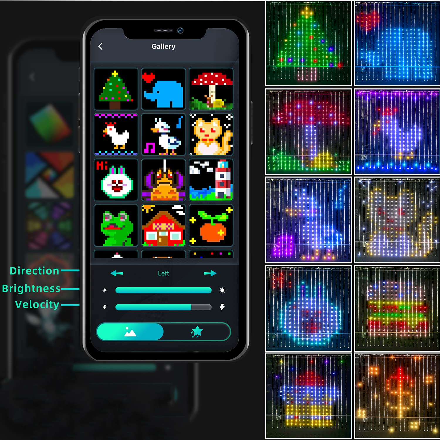 400LEDs RGBIC Smart Curtain Li - Fairy Light Curtain reseña y precio