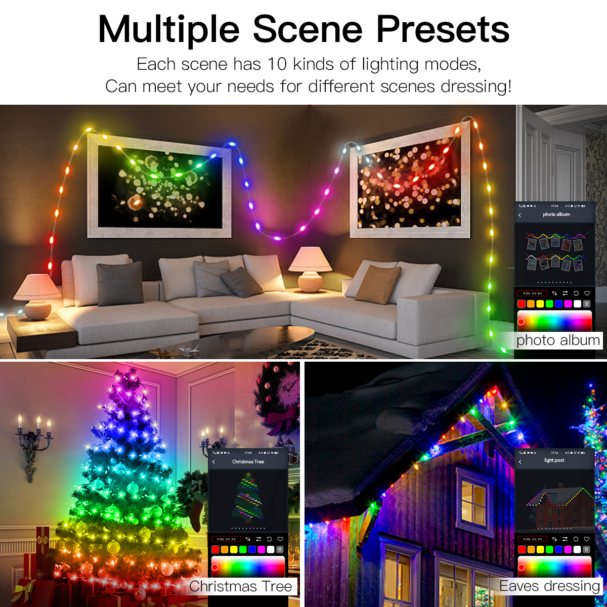 WS2812B RGBIC LED String 20m 1 - Fairy Light Curtain reseña y precio