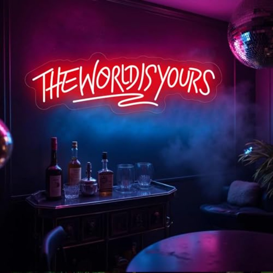 The World Is Yours Neon Sign f - Lighting Decor Wedding reseña y precio