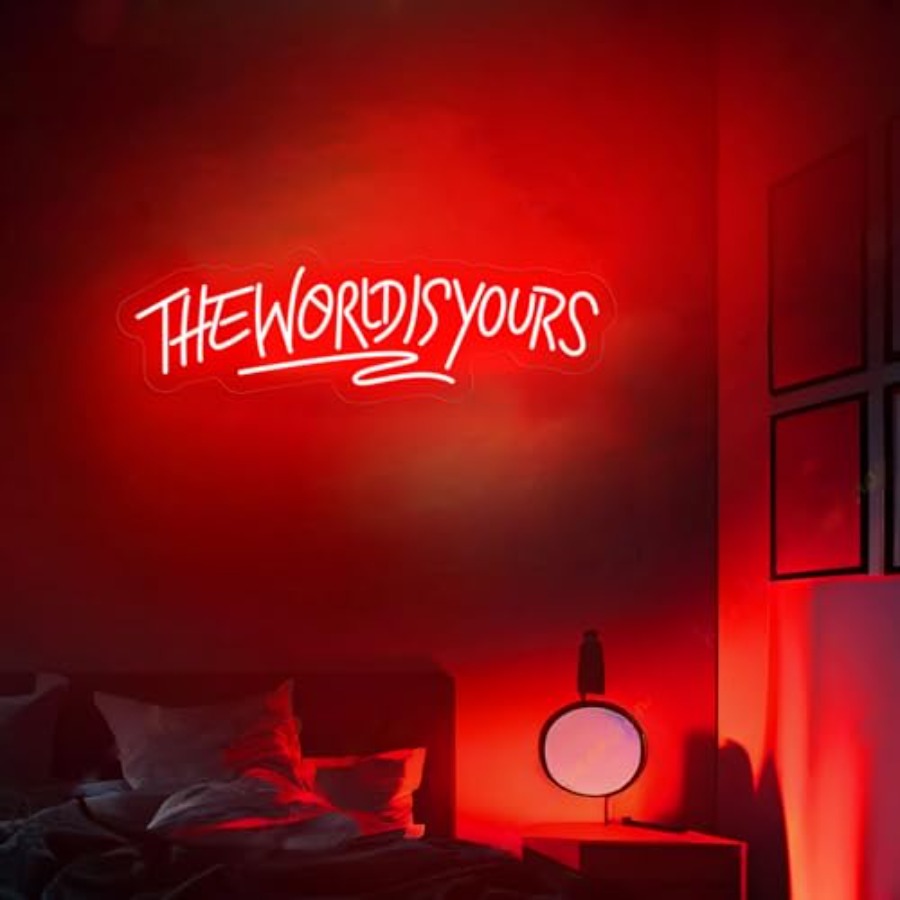 The World Is Yours Neon Sign f - Lighting Decor Wedding reseña y precio