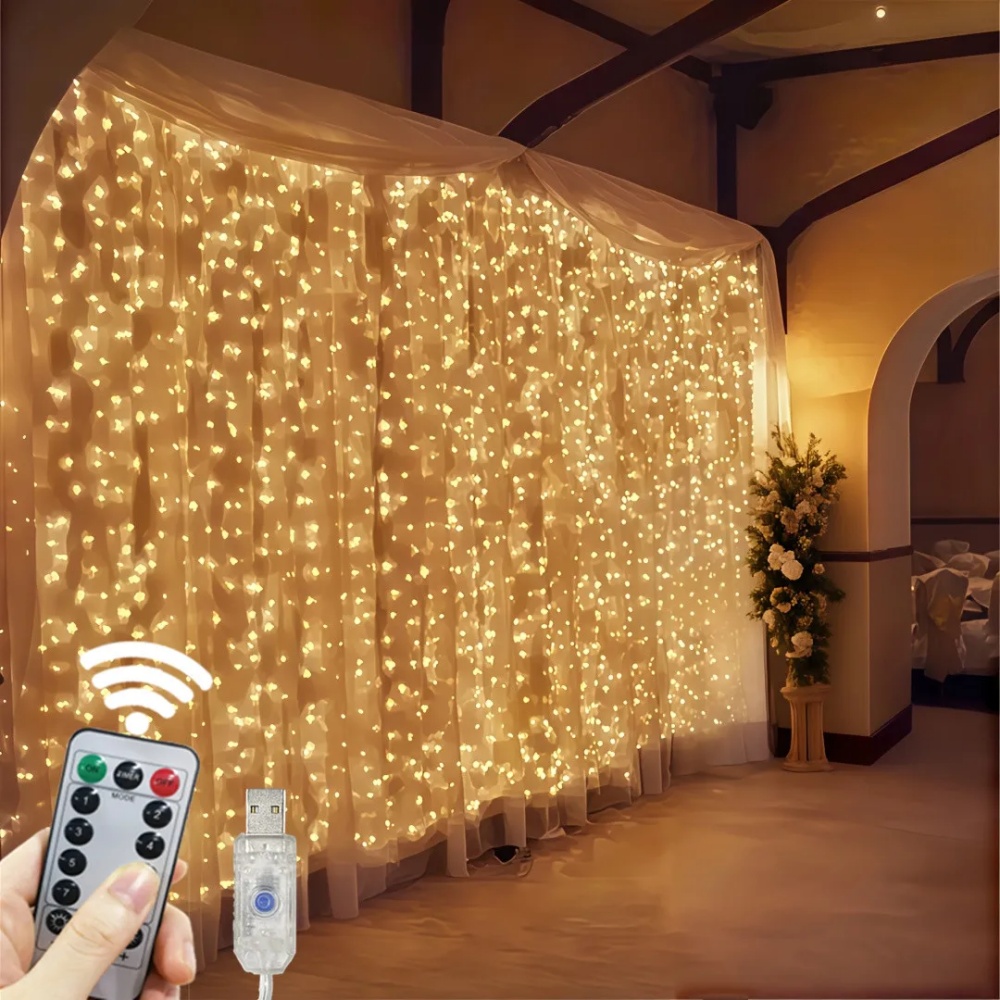 3/6m LED Curtain String Lights - Fairy Light Curtain reseña y precio