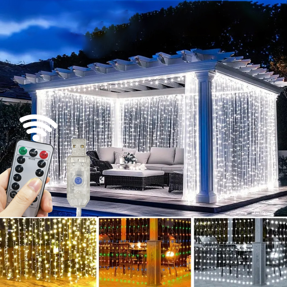 3/6m LED Curtain String Lights - Fairy Light Curtain reseña y precio