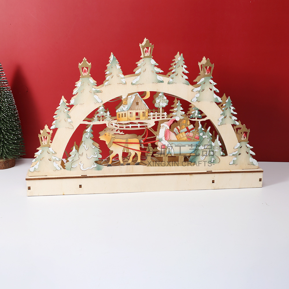Cross-Border Wooden Crafts LED - Lighting Decor Woodbridge reseña y precio