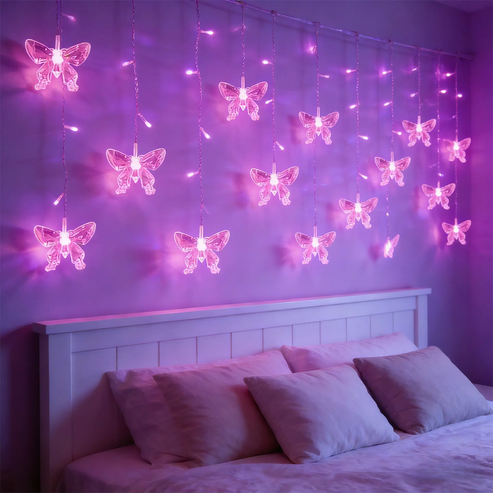 LED Butterfly Curtain String L - Fairy Light Curtain reseña y precio