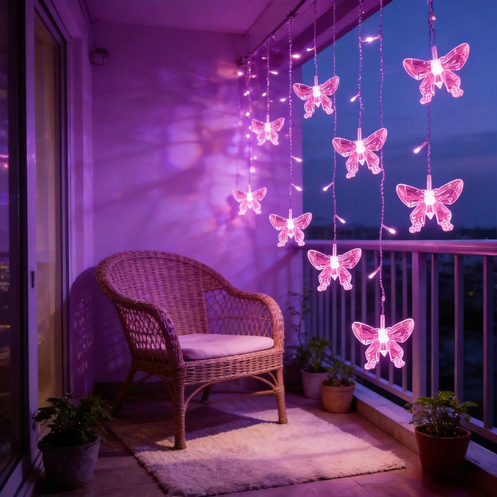 LED Butterfly Curtain String L - Fairy Light Curtain reseña y precio