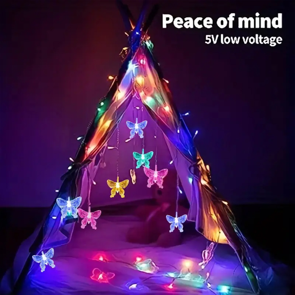 LED Butterfly Curtain String L - Fairy Light Curtain reseña y precio