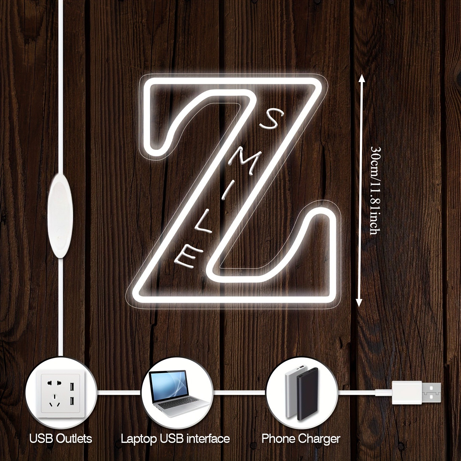Custom 26 Letters 3D Embossed  - Lighting Decor Wedding reseña y precio