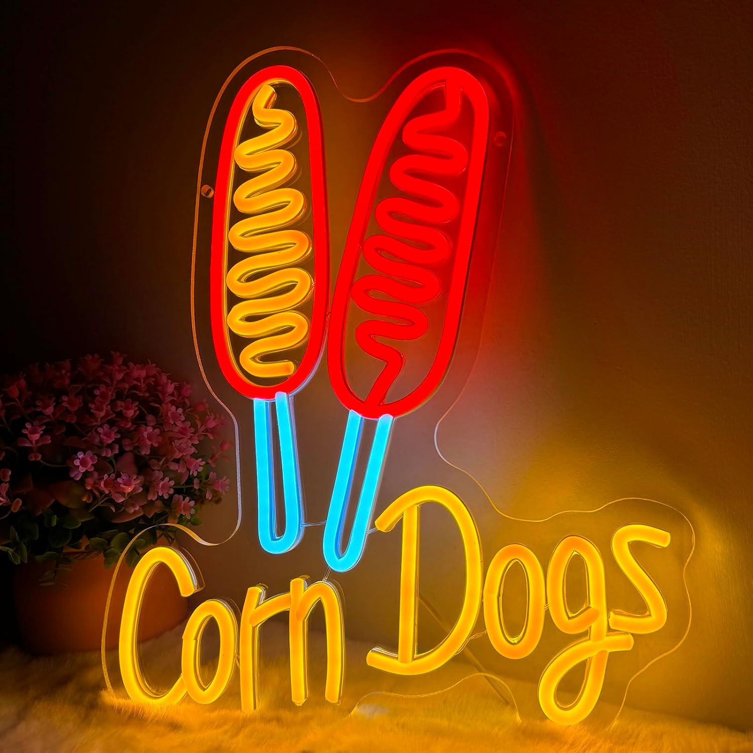 Corn Dog Neon Sign Snack USB D - Lighting Decor Wedding reseña y precio