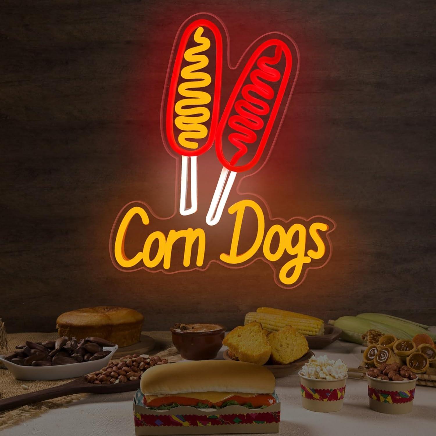 Corn Dog Neon Sign Snack USB D - Lighting Decor Wedding reseña y precio