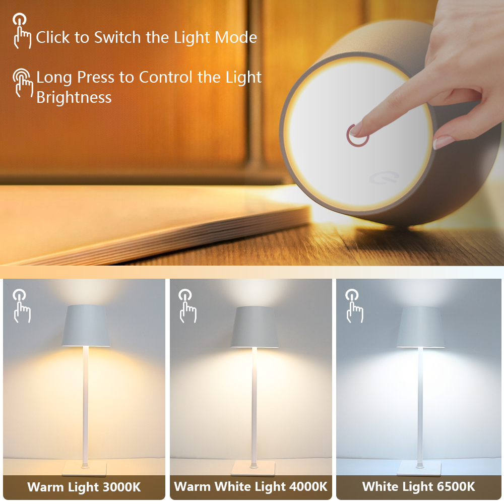 LED Rechargeable Desk Light Wi - Up Lighting Decor reseña y precio