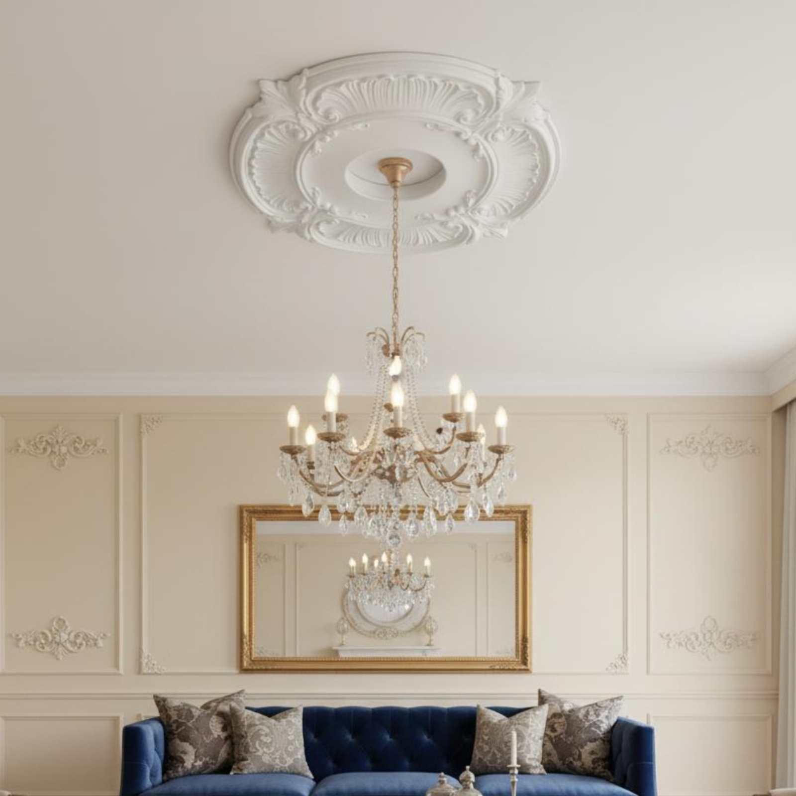 Round PU Ceiling Medallion Scr - Decor Lighting & Decor Fires reseña y precio