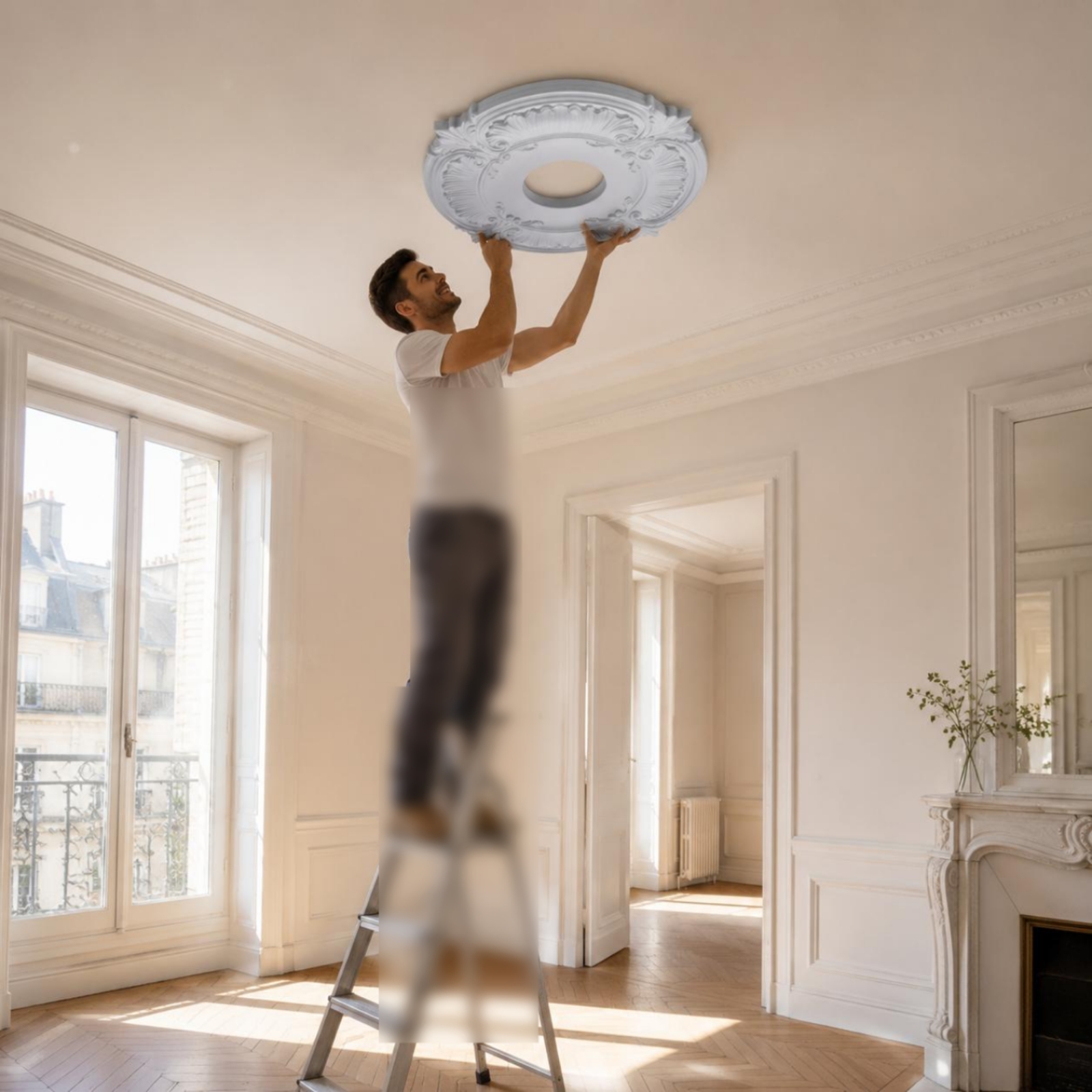 Round PU Ceiling Medallion Scr - Decor Lighting & Decor Fires reseña y precio