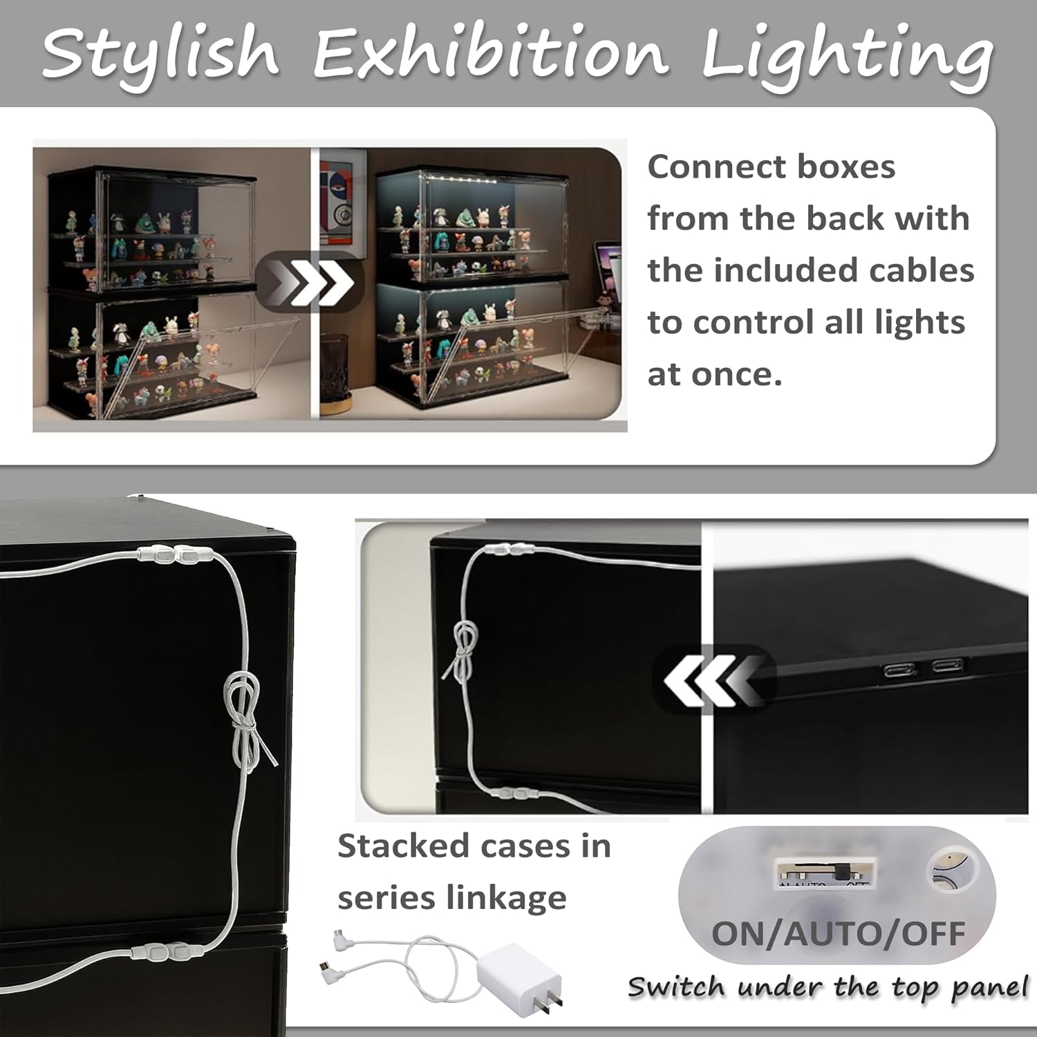 3-Tier Stackable LED Display C - Lighting & Home Decor Studio reseña y precio