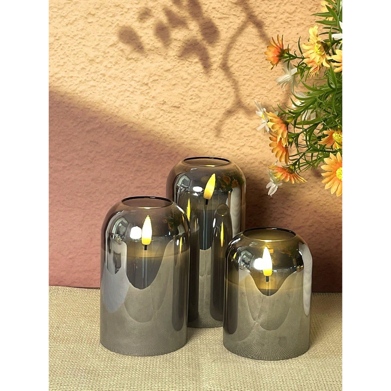 3 Pack Grey Flameless LED Cand - Home Lighting & Decor St Catharines On reseña y precio